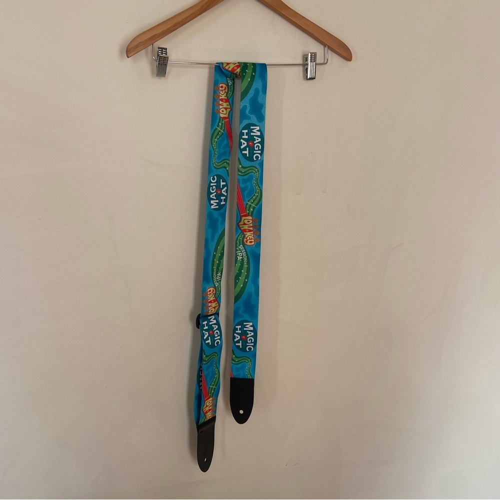 Magic hat guitar strap 2 in blue 74 adjustable